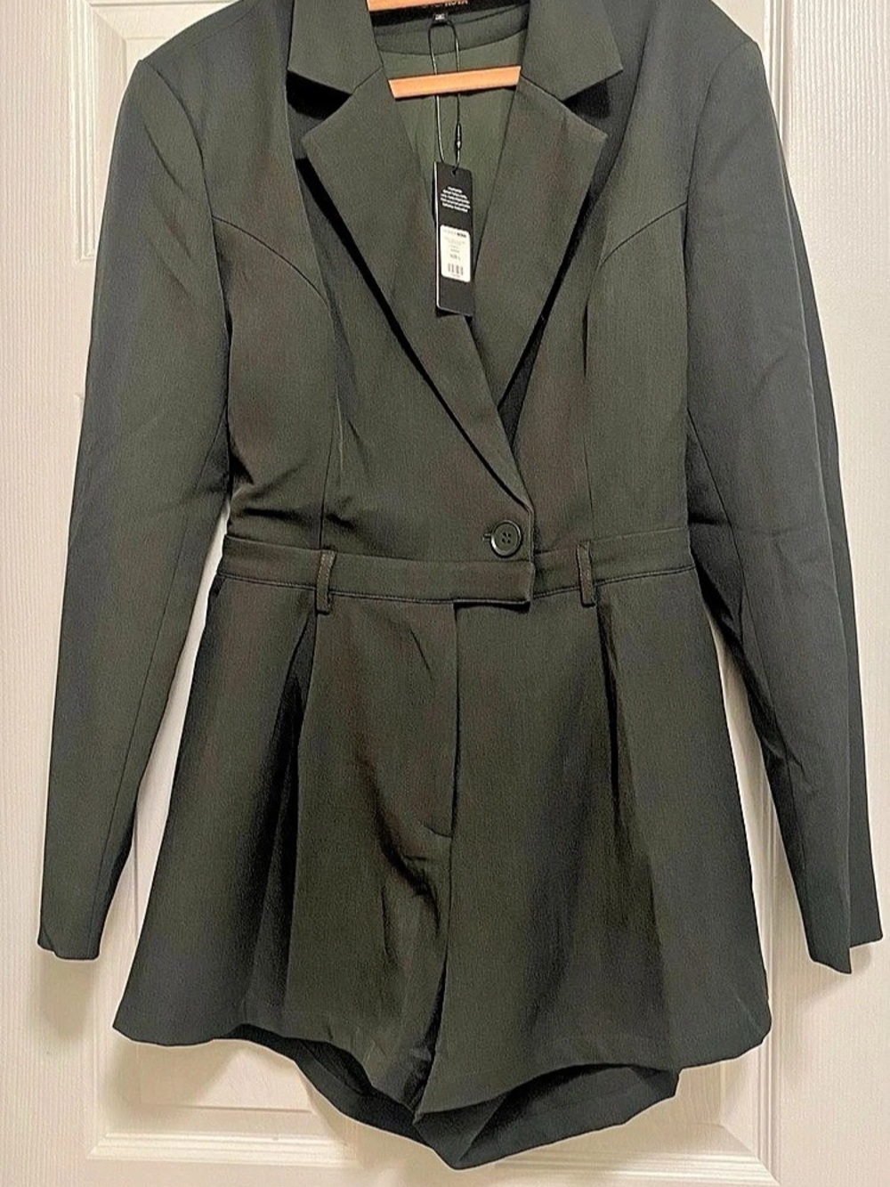 Blazer Romper in Green